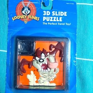 Warner Bros Looney Tunes Tasmanian Devil 3D Slide Puzzle.  Taz
